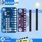 16-Bit ADC Module (ADS1115/ADS1015): I2C 4-Channel Programmable Gain Amplifier for Arduino & Raspberry Pi Compatible