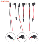(HB05)90 Degree Motorcycle Interface USB-Micro Type C 90 Degree Male+JST Plug USB To JST/SYP Terminal Interface Cable Connector