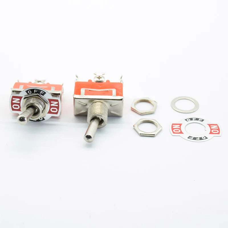1PC  Car Metal SPDT SPST P0.05 15A 250V Terminal Stainless Steel Waterproof  12V Heavy Duty ON OFF ON ON Toggle Flick Switch