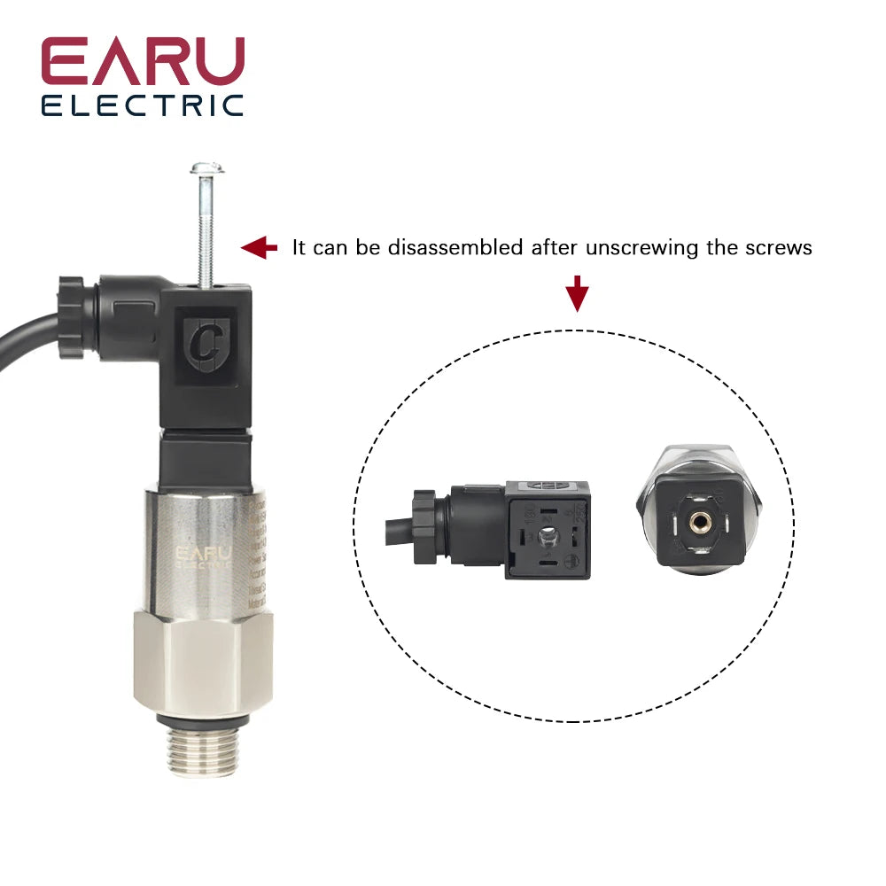 4-20mA 0-5V 0-10V Output -1-0bar 0-1bar G1/4 Vacuum Pressure Transmitter Transducer Sensor Controller 0.5% FS High Precision