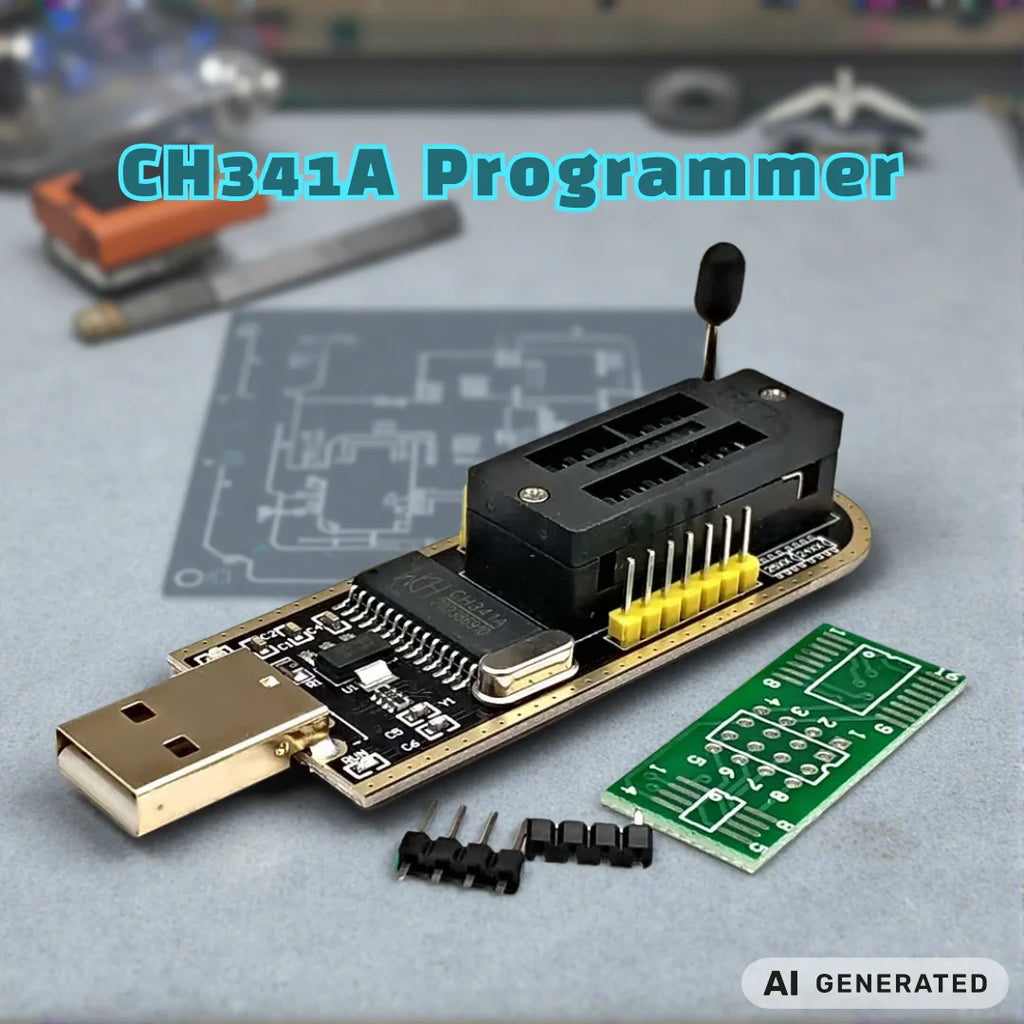 CH341A/CH341B 24 25 Series EEPROM Flash BIOS USB Programmer Module SOIC8 SOP8 Test Clip for EEPROM 93CXX / 25CXX / 24CXX DIY KIT