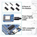 10pcs WeMos D1 Mini Pro V3.0 NodeMcu 4MB/16MB Bytes Lua WIFI Internet of Things Development Board Based ESP8266 CH340G Nodemcu V