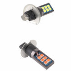 2x 7 Colors H1 H3 880 Canbus Super Bright LED Bulb Car Fog Light Headlight Bulbs 3030 12SMD 12V Running Light Auto Car Fog Lamps