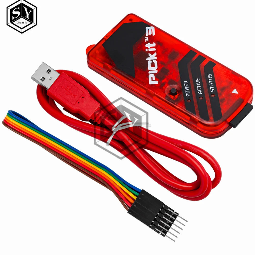 PICKIT3 PIC KIT3 PICKIT 3.5 Programmer Offline Programming PIC Microcontroller Chip +PIC Programmer adapter seat