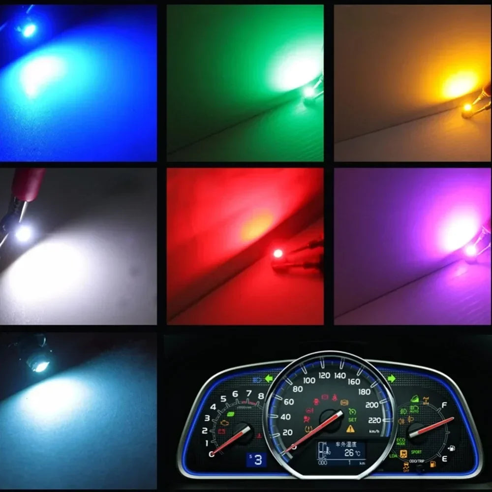 10pcs T3 T4.2 T4.7 1SMD LED low consumption high bright long life bulb NEO wedge instrument panel control light