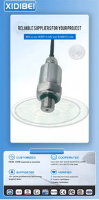 SS316L Pressure Transmitter for Corrosive Liquid Gas 0-600 Bar Optional 4-20mA 0-10V Analog Signal G1/4  Pressure Transducer