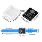 DIY Electronic Watch Kit 0.28'' LED Digital Tube Creative Watch Soldering Kit Microcontroller Watch Kit with Silicone Strap&Case