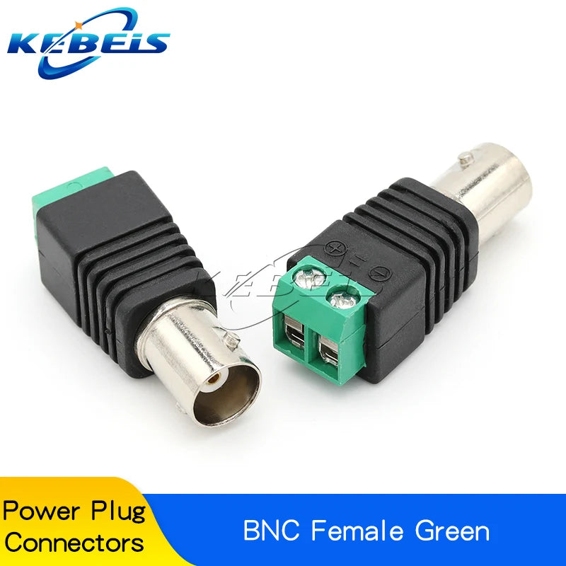 2/5/10PCS DC 12V Male Female BNC Connectors 5.5*2.1mm/2.5mm Welding-Free Power DC Plug Adapter Jack Sockets For LED CCTV Camera