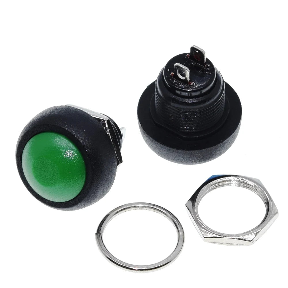 1PACK = 5Pcs Mini 12mm Waterproof Momentary ON/OFF Push Button Round Switch PBS-33B For arduino