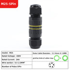 ip68 waterproof connector led connector2/3/4/5/6Pin Adapter terminal Outdoor rain proof of electric wireNo welding for screws