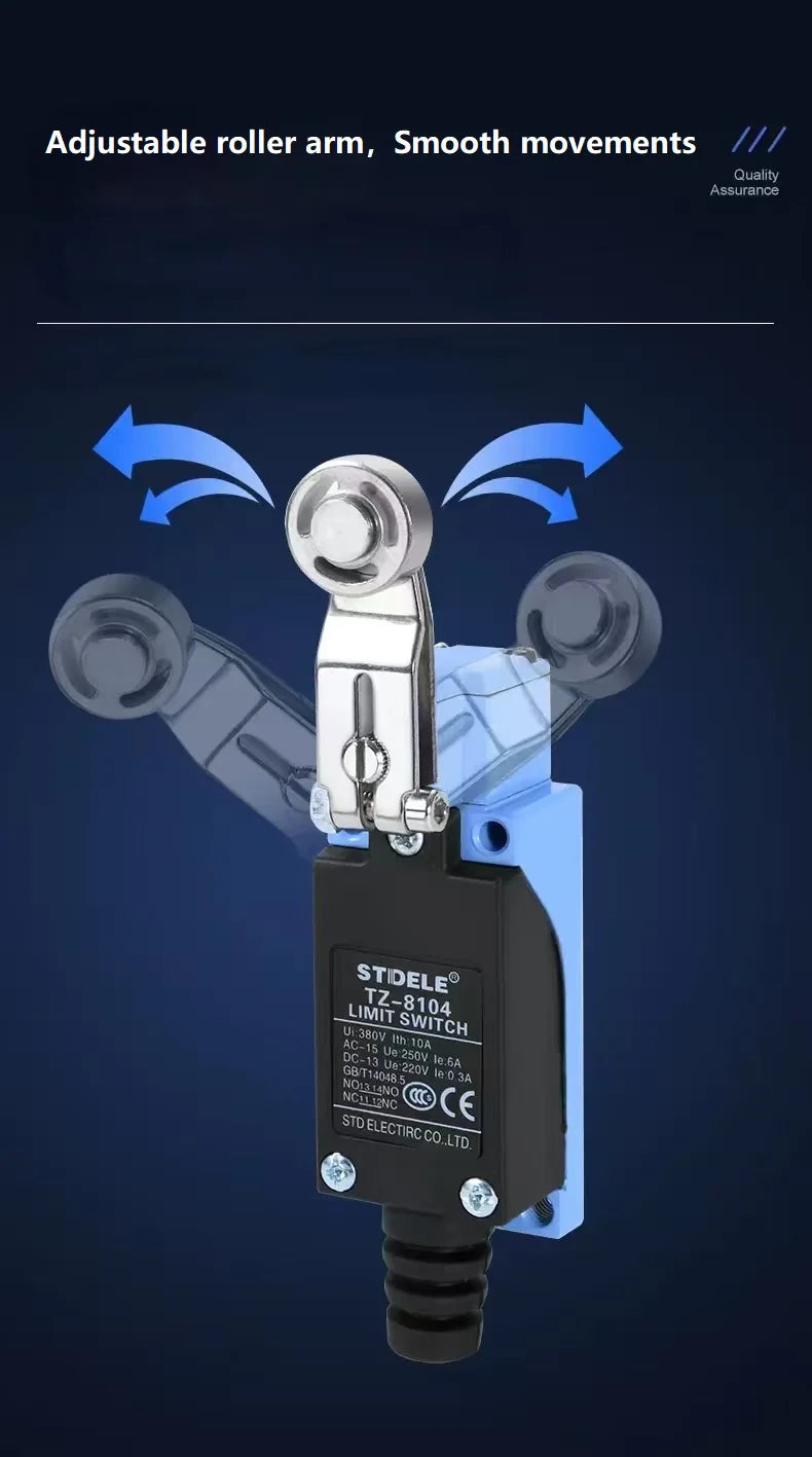 High-Quality Water and Oil Proofing Limit Switches TZ-8104, TZ-8108, TZ-8111, TZ-8122, Small Contact Type Limit Switches