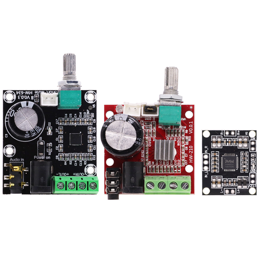 PAM8610 Digital Power Amplifier Board 2x15w Dual Channel Stereo Mini Class D 12V Mini Hi-Fi Audio Stereo Module 2X10W