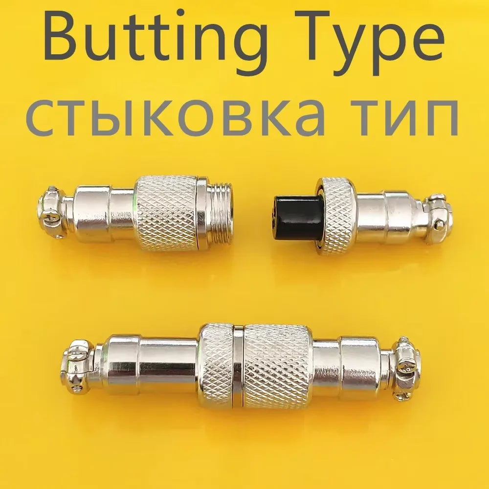 GX12 GX16 GX20 2/3/4/5/6/7/8/9/10 Pin Male Female Butting Wire Cable Circular Aviation Socket Plug Panel Connector Dropshipping