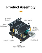 YS-1002T YS-502L Bluetooth 5.0 Audio Amplifier Board 2.0 Channel Stereo Power Amp Module 50W X2 100W X2 AUX Input For DIY Speaker Home Audio