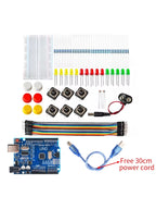 Smart Electronics Starter Kit For arduino uno r3 mini Breadboard LED jumper wire button