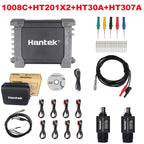 Hantek 1008C Automotive Oscilloscope with Passive Attenuator HT201 HT25 Auto PC Storage USB 8 Channels Programmable Generator