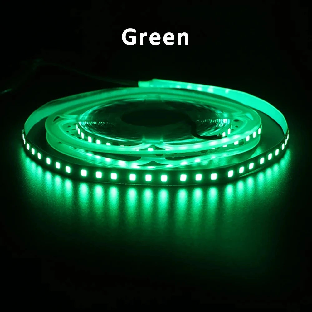 12V 2835 LED Strip Light 120LEDs/M Red Green Blue Yellow Warm WhiteTape Ribbon High Brightness 8mm Lamp For Room Decor Lighting