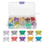 100/50pcs Car Truck Micro Blade Fuses 2A 3A 5A 7.5A 10A 15A 20A 25A 30A 35A AMP Plastic Box Assortment with Clip