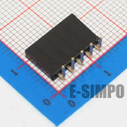 50pcs 2.54mm Right Angle 90D Single Row 0.1" RA PH8.5 1*3/4/5/6P 8p 10p 1*40P Gold Rohs PCB Socket Female Pin Header Connector