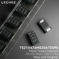 10pcs/lot 20V 47uF 7343 T521V476M020ATE090 Type D Ultra-Thin SMD Polymer Tantalum Capacitors Low ESR New and original