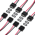 8pcs USB Connector Type-C Female Chassis 2 Pin for DIY, 2.5A 5V Waterproof Grade IP67 Female Chassis 2P Solder Wire Type USB C