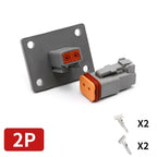 5/10/100set Deutsch Waterproof Connector With Fixed Flange Plug DT04-2P-L012 DT04-4P-L012 DT04-6P-L012 DT04-8P DT04-12P-L012