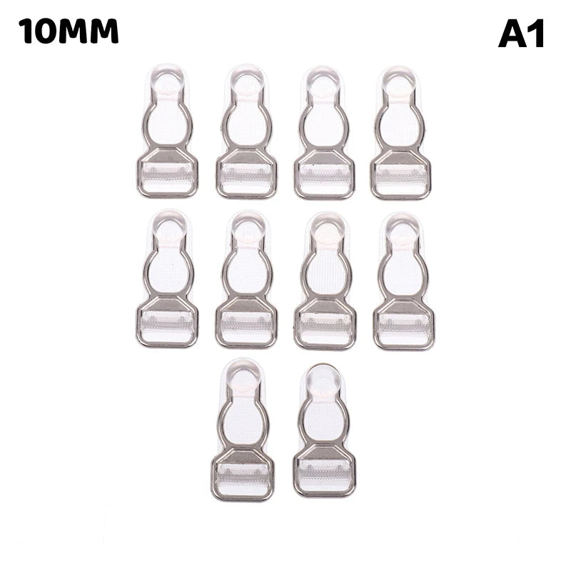 10Pcs 10/12/15/18MM Metal Adjust Buckle For Corset Leg Garter Belt Clip Hook Suspender Ends Buckles Hosiery Stocking Grips