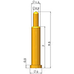 1Pcs Pogo Pin Connector Pogopin Battery Spring Loaded Contact SMD Needle PCB 1.8 2 3 4 5 6 7 8 9 10 12 mm