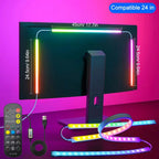PC Backlight 24 27 32 34 Inch Monitor Screen LED Backlight Music Sync LED Strip Lights Game Room Computer Atmosphere Lights
