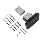 1 Set 50A Twin Dual Flush Mount Bracket For Anderson Plug Connector Flush Mounts Brackets Panel Cover For Caravan Yacht Panels