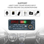 KEBIDU 200W Amplifier Bluetooth 5.3 MP3 Decoder Board Hands-free Car Wireless MP3 Player Mic USB TF FM Radio TWS Music Player