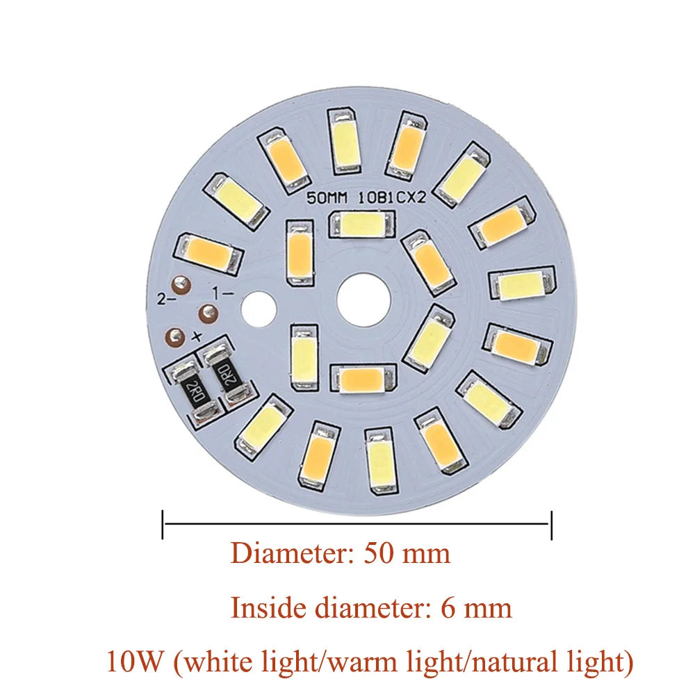 DC5V Dimmable LED Chip 5W-30W Surface Light Source SMD 5730 LED Light Beads DIY Tricolor Adjustable LED Bulb White Warm White