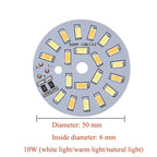 DC5V Dimmable LED Chip 5W-30W Surface Light Source SMD 5730 LED Light Beads DIY Tricolor Adjustable LED Bulb White Warm White