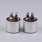2-Pin 12V 40A Flasher Relay Universal Electronic Blinker for Cars Motorcycles Vans - Fixes Fast/No Flash Issues (2/5Pcs)