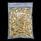 50pcs Gold Plated Brass SMA Male Female Straight Adapter RP-SMA to PRSMA RF Coaxial Connector for WiFi Antenna Wholesale