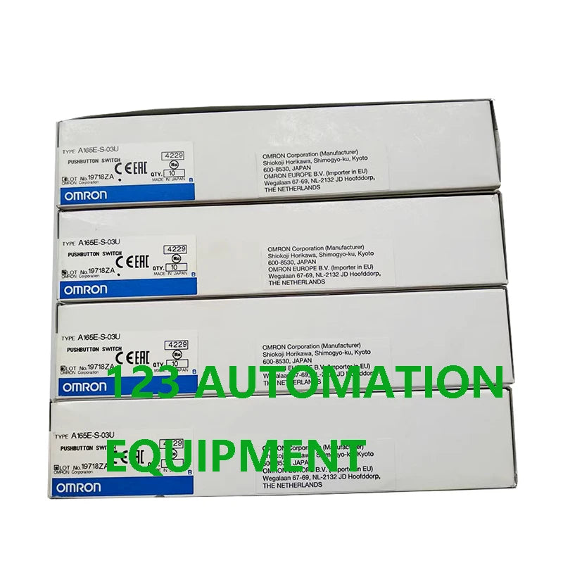 Authentic New Omron A165E-S-01 A165E-S-02 A165E-S-03U Emergency Stop Switch Sensor Pushbutton Switch Non-lighted