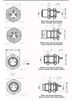 M8 Sensor Connector Screw Connection Metal A Code 3pin/4pin Non-welding 5pin 6pin 8pin Weld IP68 Straight Waterproof Connectors