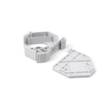 (10PCS/PACK) Linkwylan Keystone Jack Holder Housing For Din-Rail Mounting Adapter For Module With Labeling Field IP20 Dust-Proof