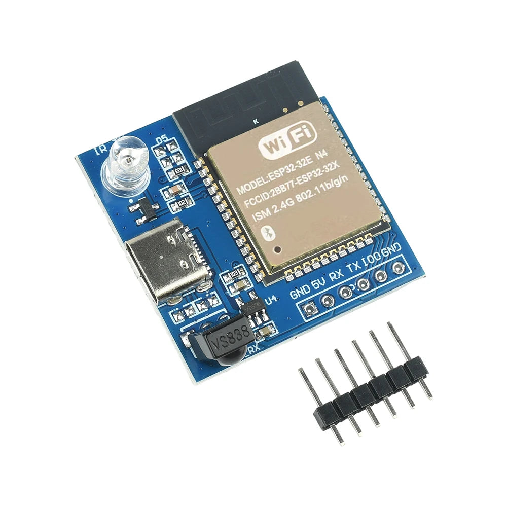ESP32E-N4 Wifi Transparent Transmission Module Development Board Infrared Transmitter Receiver NEC Command Module Type C