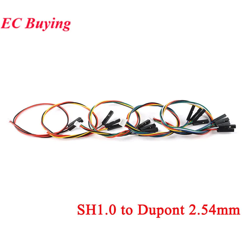 10pcs/lot SH 1.0 SH1.0 to Dupont 2.54 Connecter Female Dupont Line 2/3/4/5/6Pin 20cm Wire Extension Conversion Cable Terminal