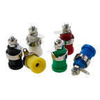 5 Piece 32A Insulation Safety 4mm Banana Plug Socket Jack Panel Mount Terminal Connector Multimeter Socket Banana Head Female