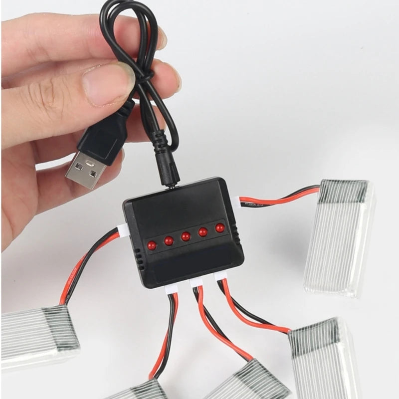 3.7V Lipo  4 in 1 / 5 in 1USB Charger for E010 H31  X4 Syma X5SW X5C X5HW