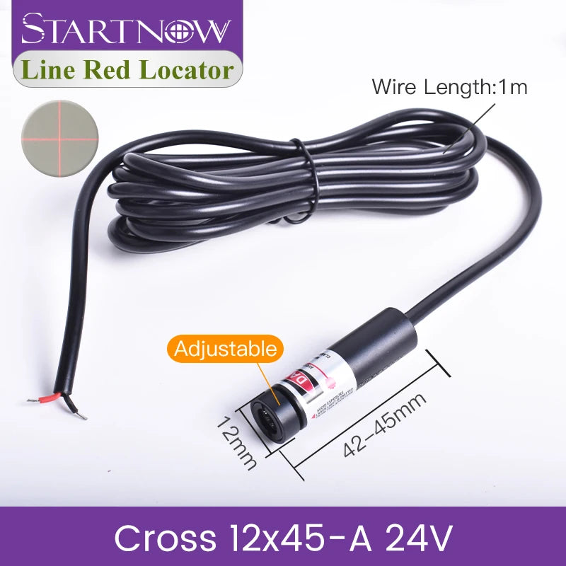 Light Red Cross Positioner 660nm 100mw Laser Diode Module Focusable Beam Cross Laser Locator For Woodworking Carving Machine