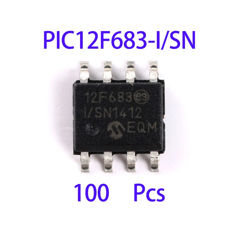 1~100Pcs Brand New Original PIC12F683-I/SN SOP 8 Surface Mount 8 Bit Microcontroller MCU Integrated Circuit Electronic Chip