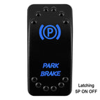 Waterproof Rocker Switch with Blue LED | 12V/24V Latching & Momentary (SPST/ DPDT) | for Marine, UTV, ATV, RZR, Automotive
