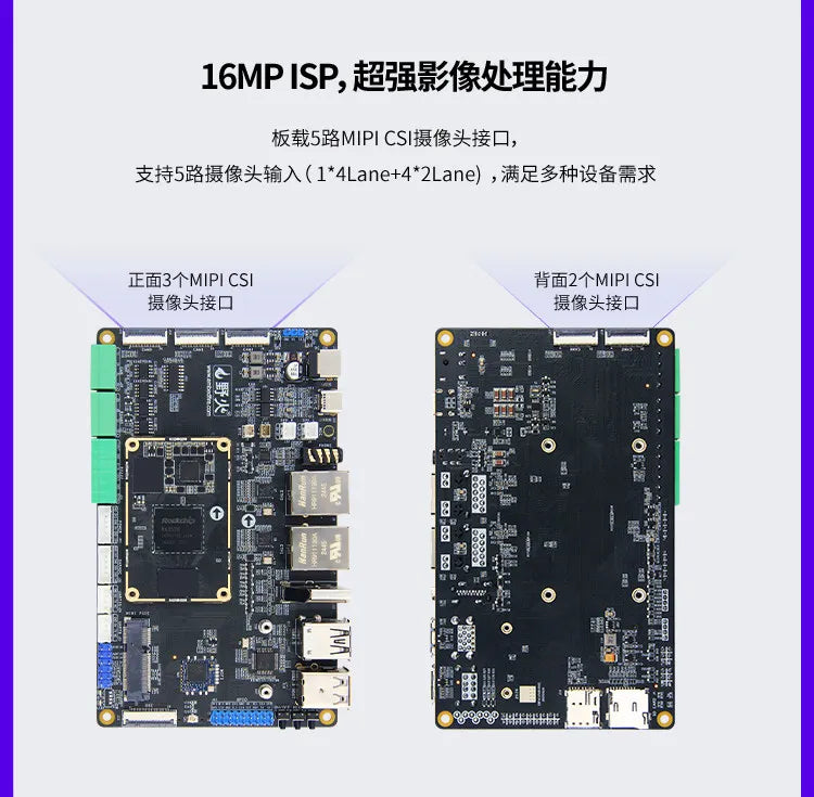 Wildfire Luban Cat 3 Single-Board Computer, Rockchip RK3576 Development Board, Linux & Android AI Board with BTB Connector