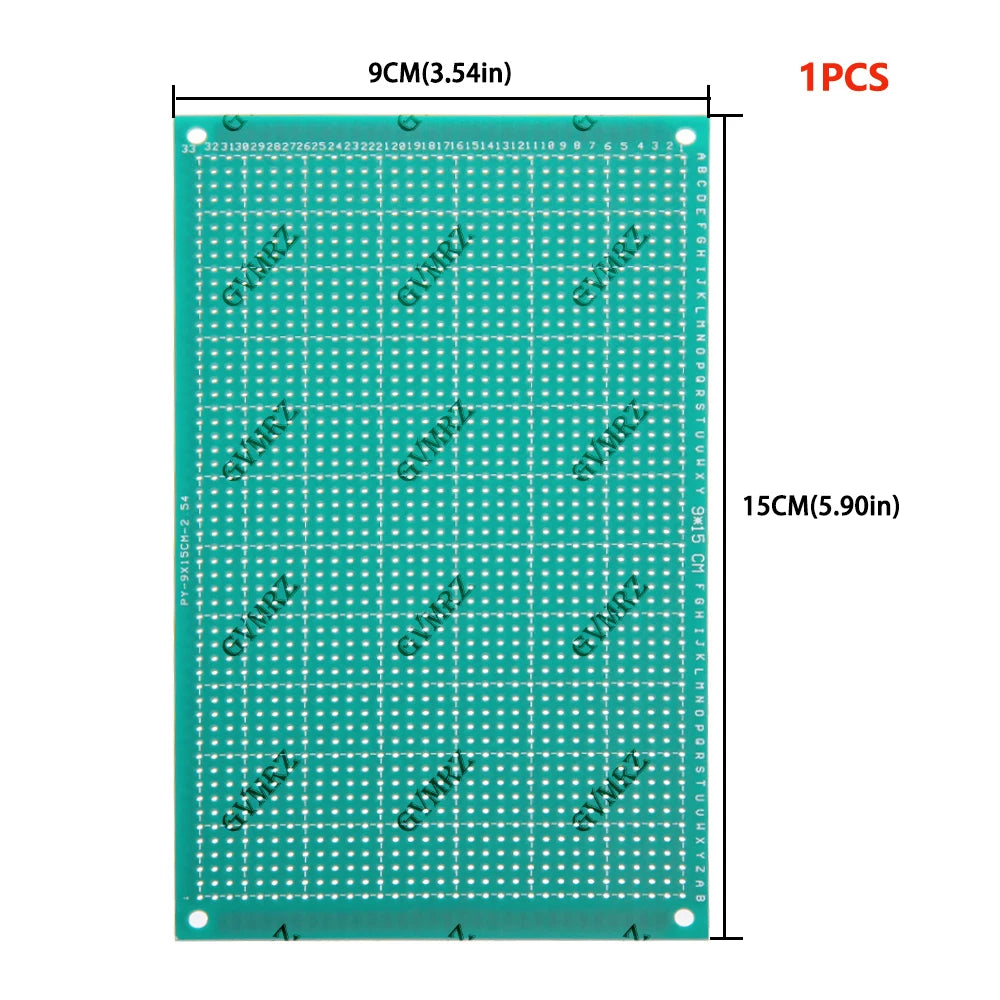 1PCS /5PCS Single Sided Green PCB Prototype Board Universal Through Hole Perfboard for DIY Electronic Projects