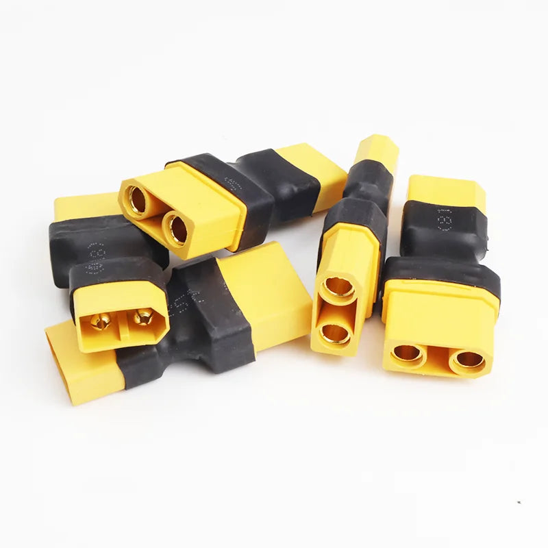 5Pcs Adapter XT60 To XT30 XT90 EC5 TRX T Female To Male Plug Deans Connectors Plug RC Helicopter Quadcopter Lipo Battery Control