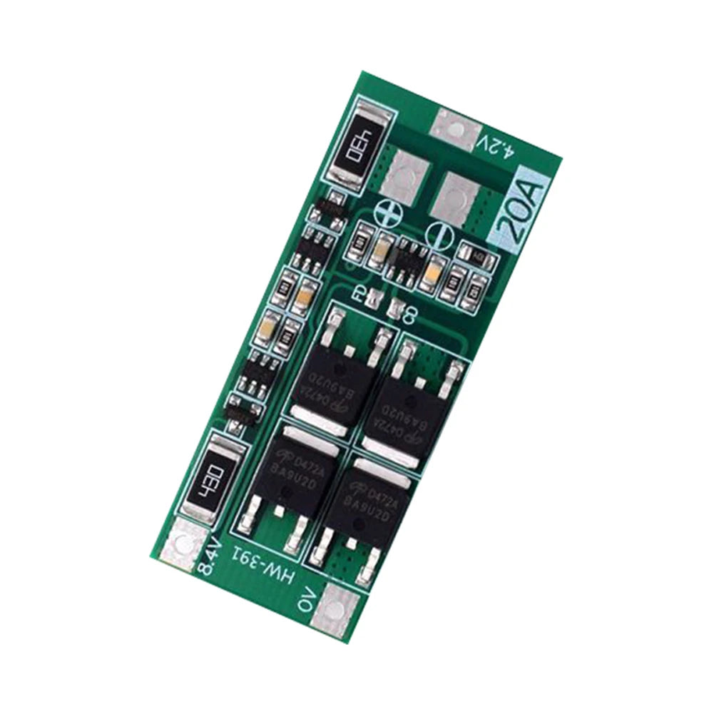 1-5PCS HW-391 2S 20A 7.4V 8.4V 18650 BMS Module 18650 Lithium Battery Charger Protection Board Standard/Balance Module for DIY ﻿
