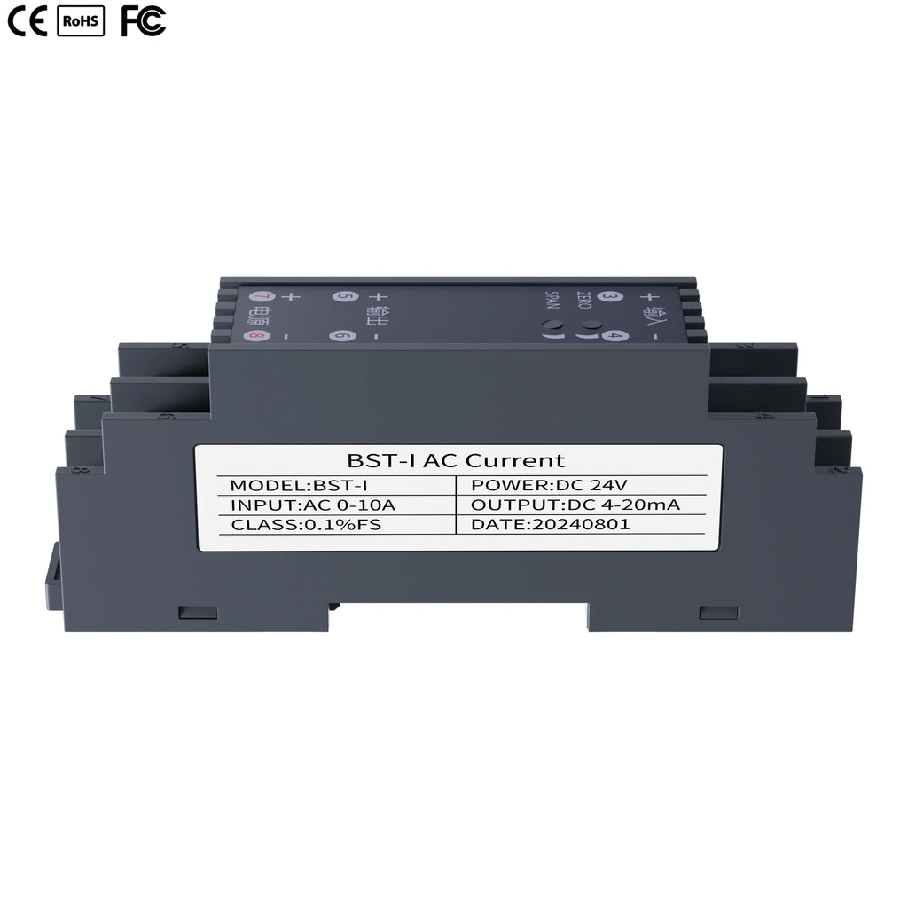 10A 15A 20A AC Input 0-10V 0-5V 1-5V Output Strong Anti-interference Current Signal Converter 4-20mA AC Current Transducer